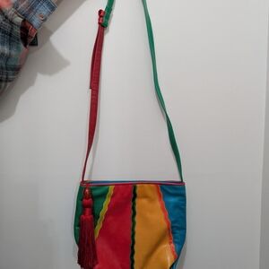 Sharif Multicolor Crossbody Bag with Tassel